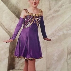 Purple dance costume